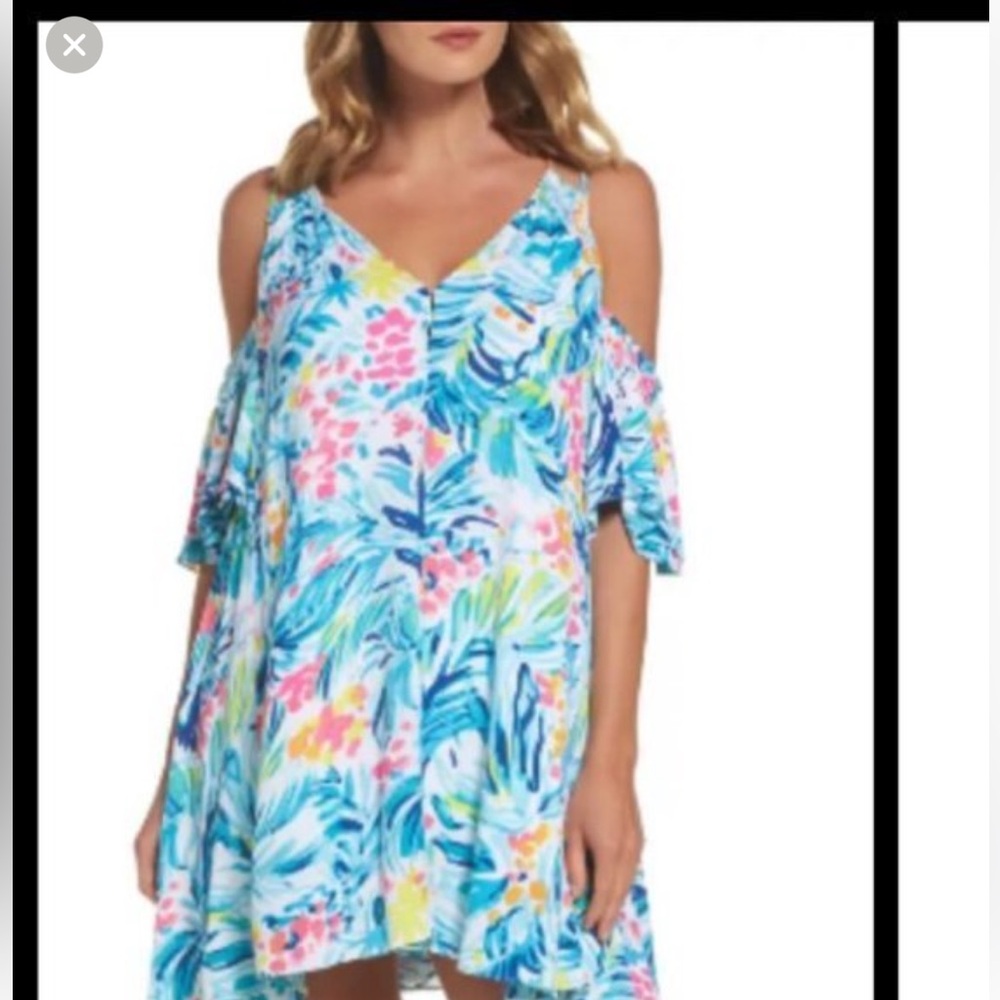 Lilly Pulitzer Bellamie Dress Serene Blue Tippy Top